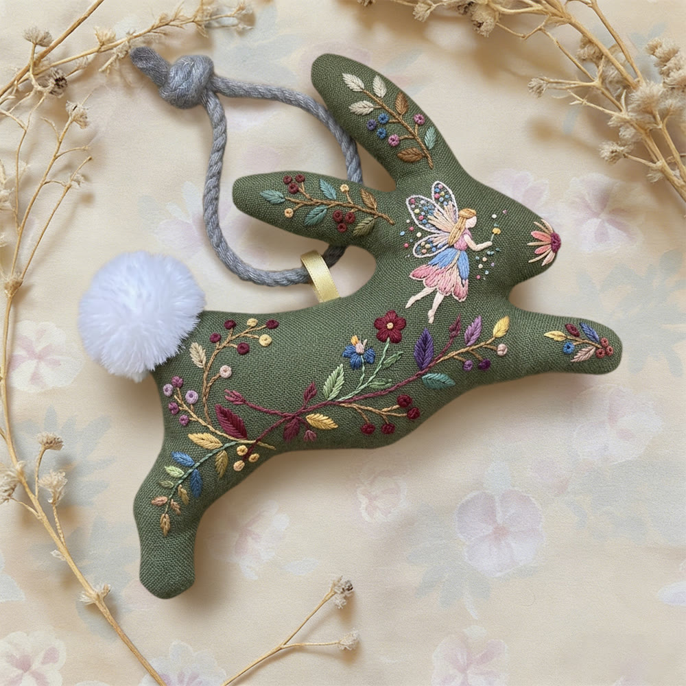 Rubbyoo Rabbit Embroidery Kit - Magical Fairy | Diy Hanging Decor | Unique Birthday Gift  - image 4