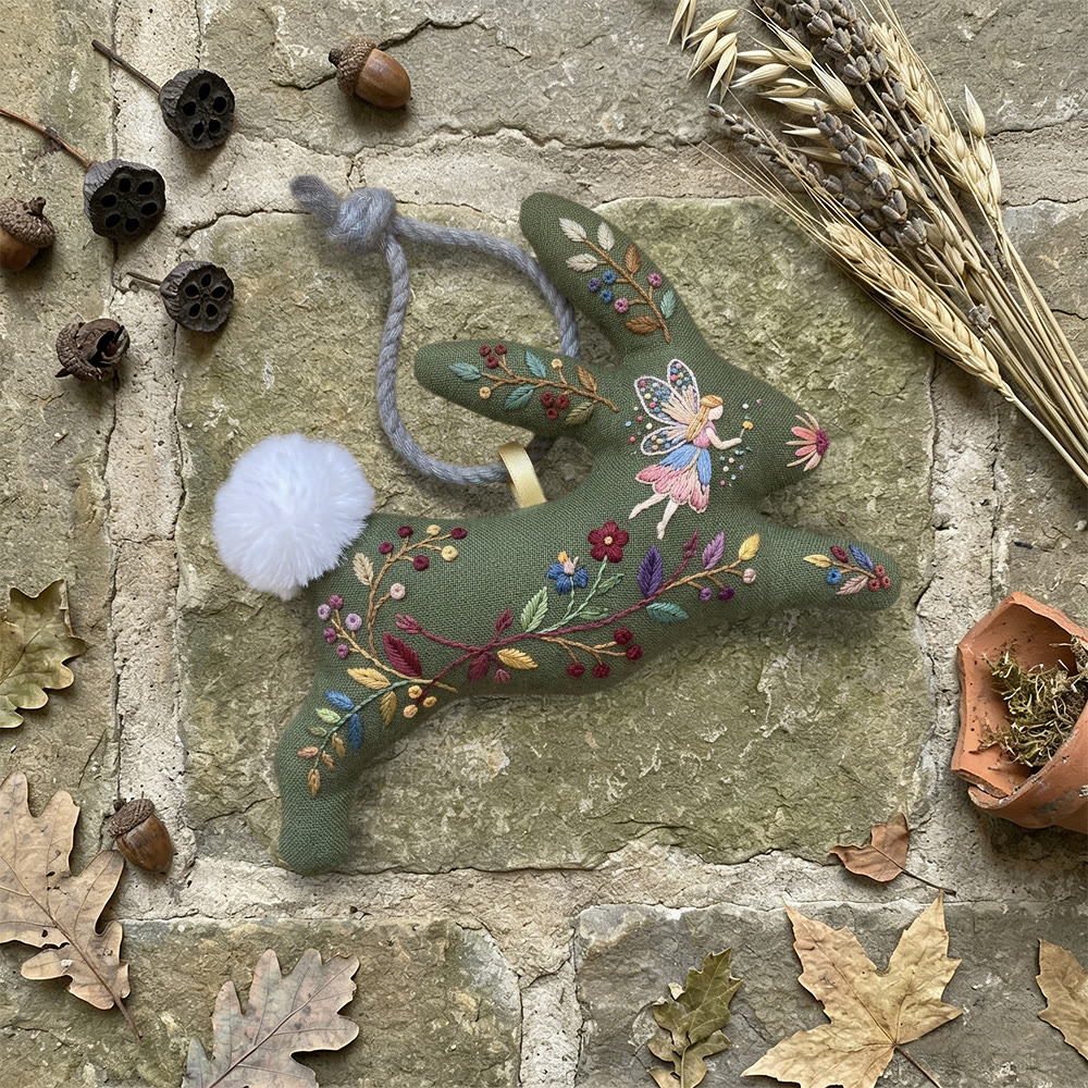 Rubbyoo Rabbit Embroidery Kit - Magical Fairy | Diy Hanging Decor | Unique Birthday Gift  - image 5