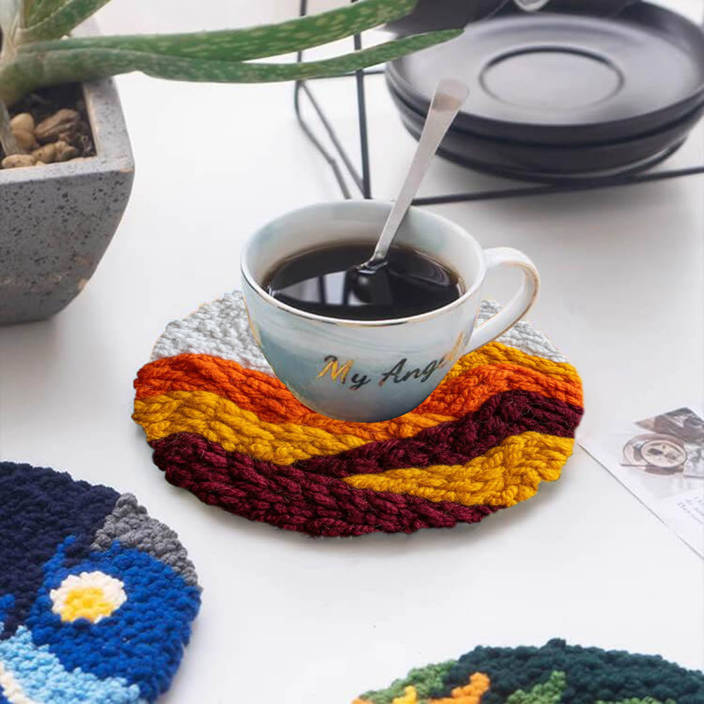 Mountain Sunset Punch Needle Kit - Diy Landscape Handicraft | Perfect For Home Decor - image 11