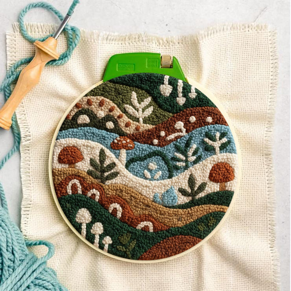 Rural Plants Punch Needle Kit - Easy Craft For Beginner | Unique Handmade Art - image 4