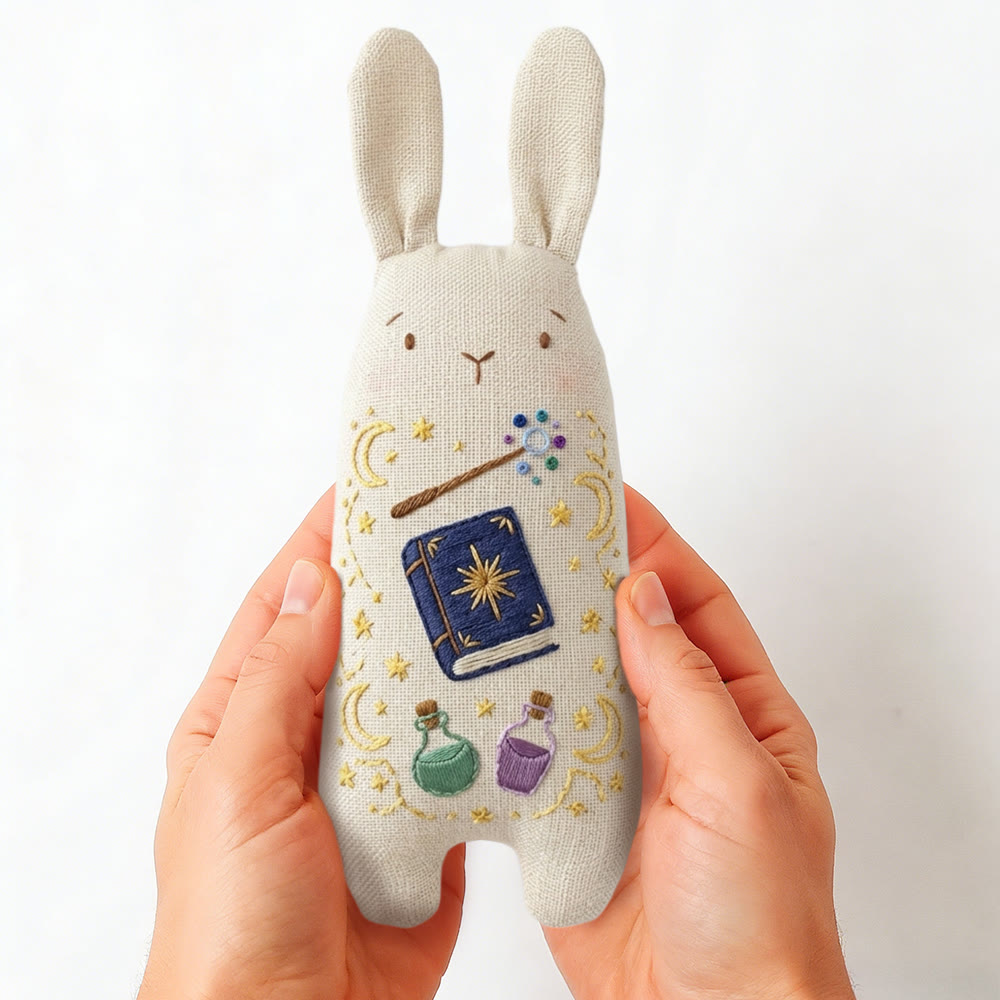 Rubbyoo Bunny Toy Embroidery Kit - Magic Potion | Creative Handmade Art | Sewing Gift For Easter - image 8