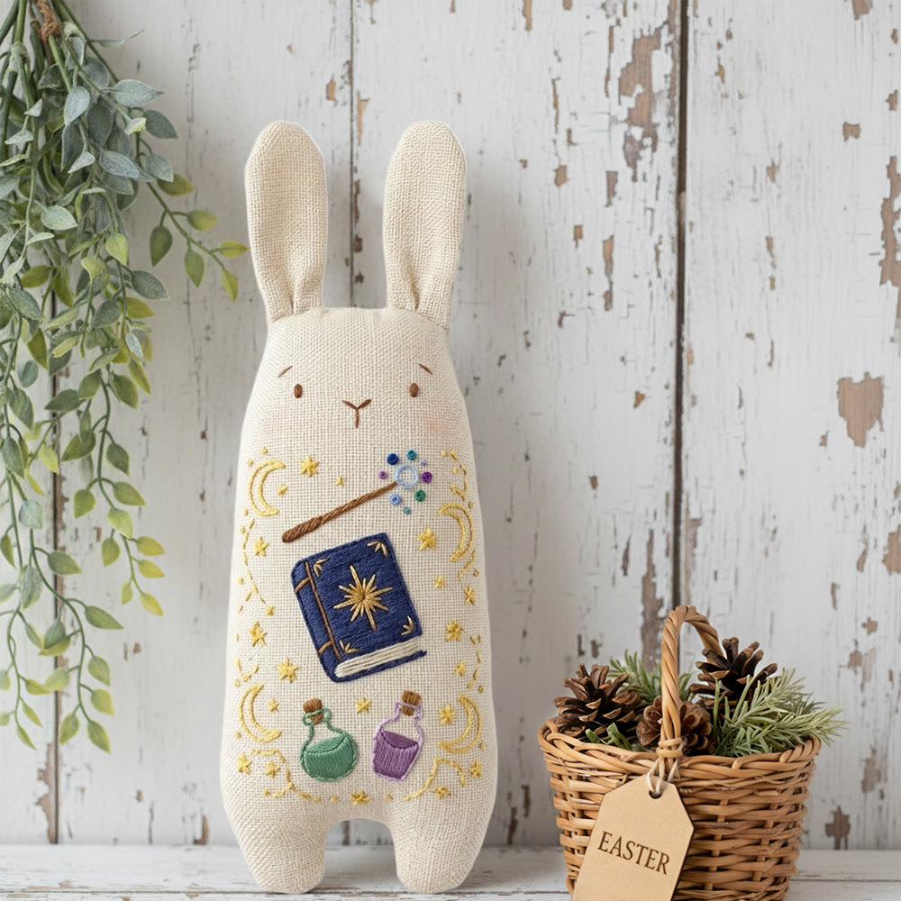 Rubbyoo Bunny Toy Embroidery Kit - Magic Potion | Creative Handmade Art | Sewing Gift For Easter - image 3