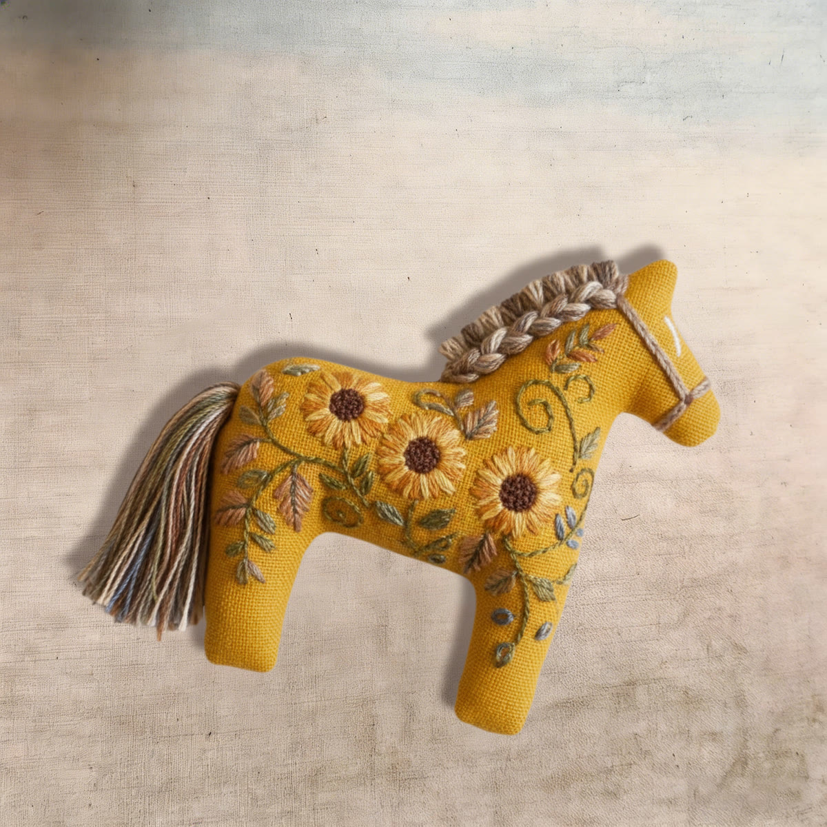 Rubbyoo Dala Horse Embroidery Kit - Sunflowers | Craft For Mothers Day | Artistic Stitch Ornament  - image 6