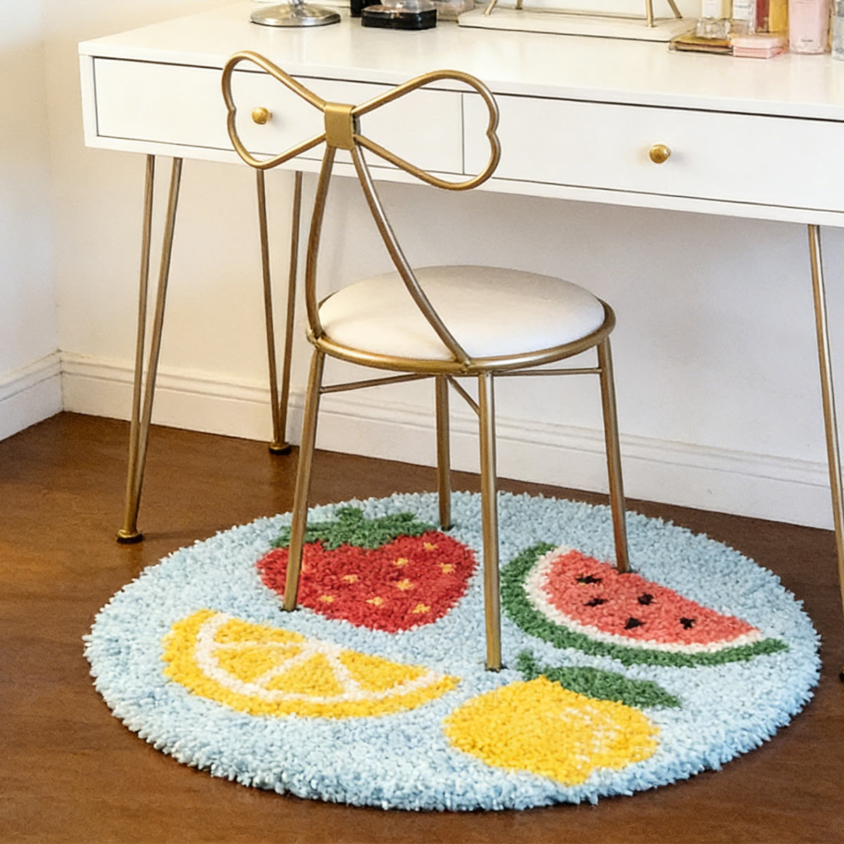 Rubbyoo Latch Hook Rug Kit - Fruits | Fashion Door Mat | Diy Handmade Craft  - image 2