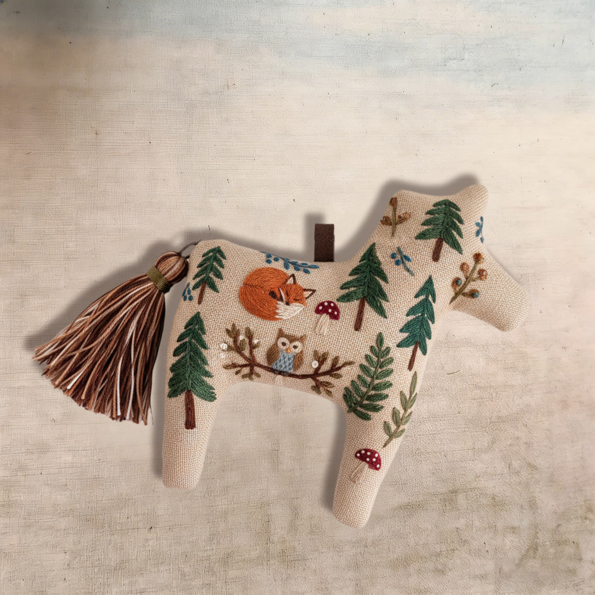 Rubbyoo Dala Horse Embroidery Kit - Fox And Forest | Stress Relief DIY Craft | Fairy-tale Home Decor  - image 7