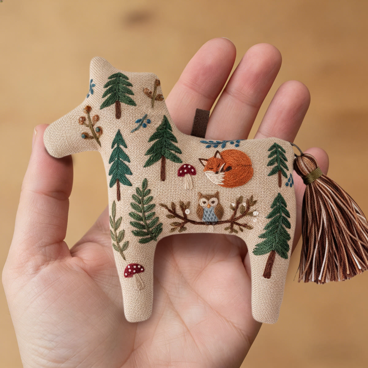 Rubbyoo Dala Horse Embroidery Kit - Fox And Forest | Stress Relief DIY Craft | Fairy-tale Home Decor  - image 6