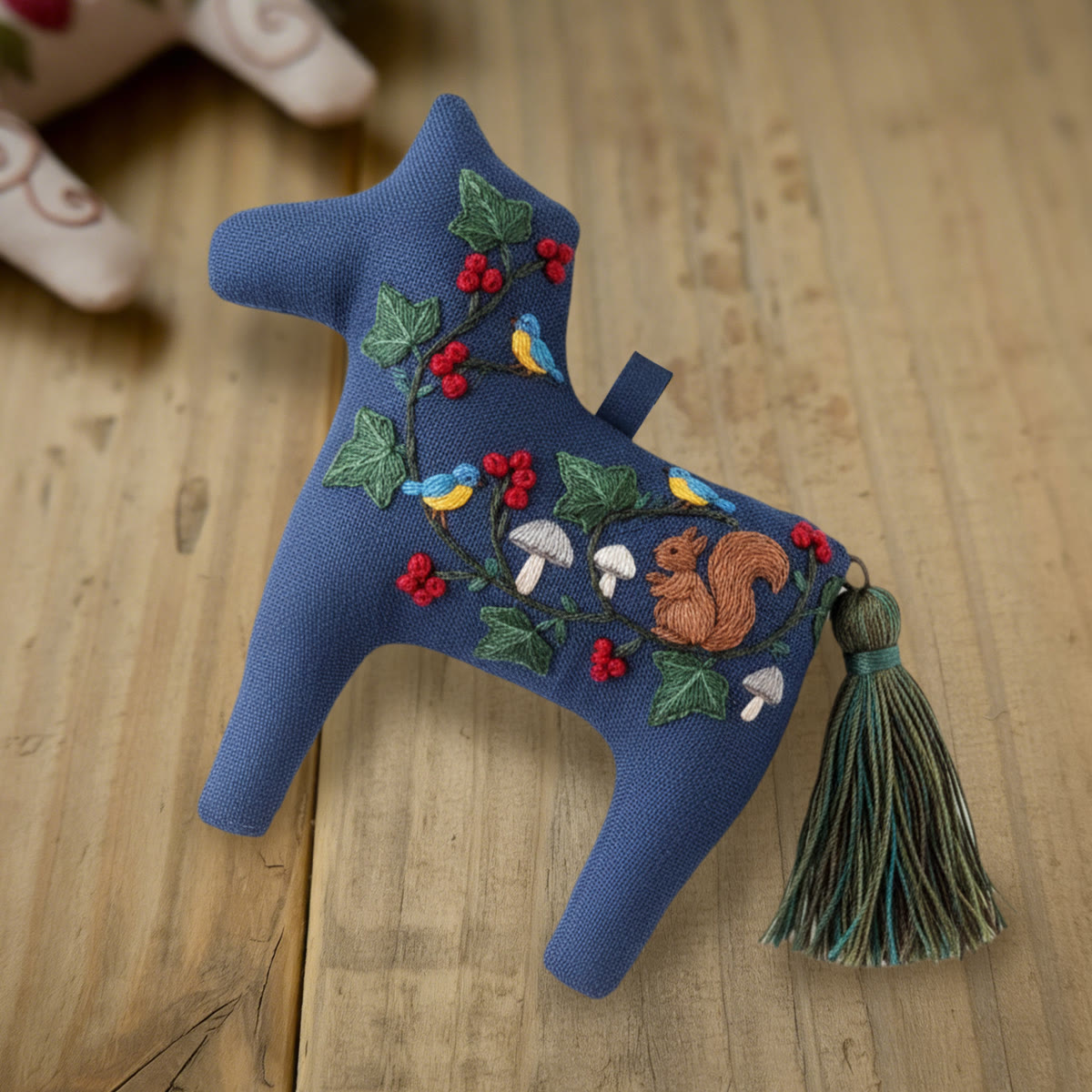 Rubbyoo Dala Horse Embroidery Kit - Bird and Squirrel | Sewing Handmade Gift | Nature-inspired Home Decor  - image 8