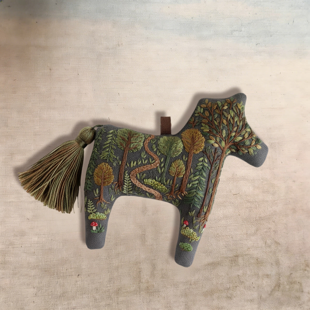 Rubbyoo Dala Horse Embroidery Kit - Woodland Scenery | Forest Creature Gift| Nature-inspired Home Decor  - image 6