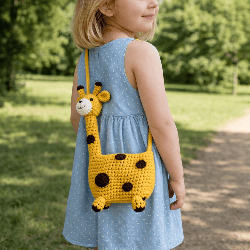 Diy Handmade Giraffe Bag Crochet Kit - Creative Yarn Craft | Unique Crossbody Bag | Special Gift For Kid  - image 3
