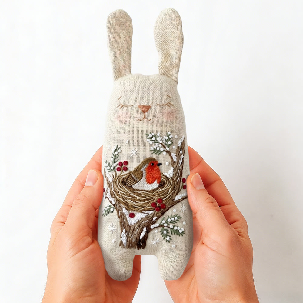 Rubbyoo Bunny Toy Embroidery Kit - Cute Little Bird | Diy Embroidery Kit |  Gifts For Children  - image 6