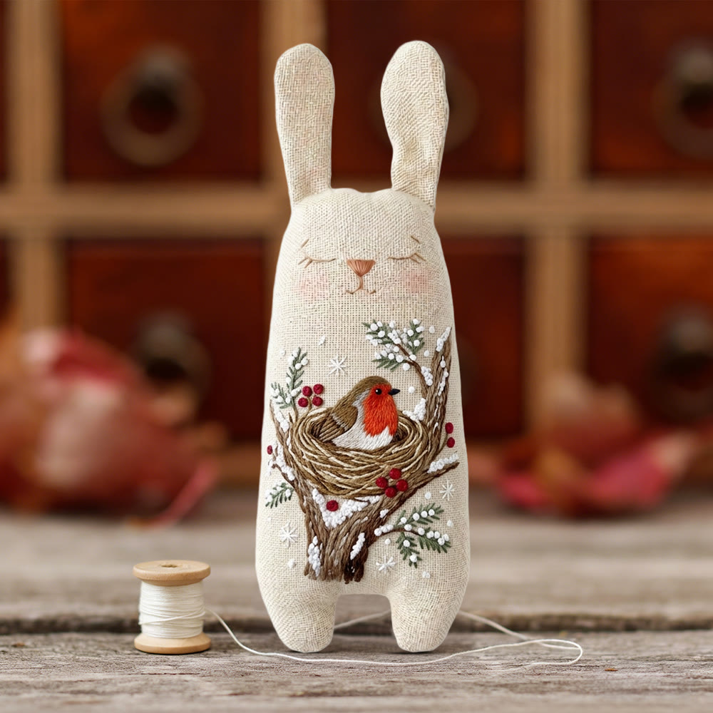 Rubbyoo Bunny Toy Embroidery Kit - Cute Little Bird | Diy Embroidery Kit |  Gifts For Children  - image 8