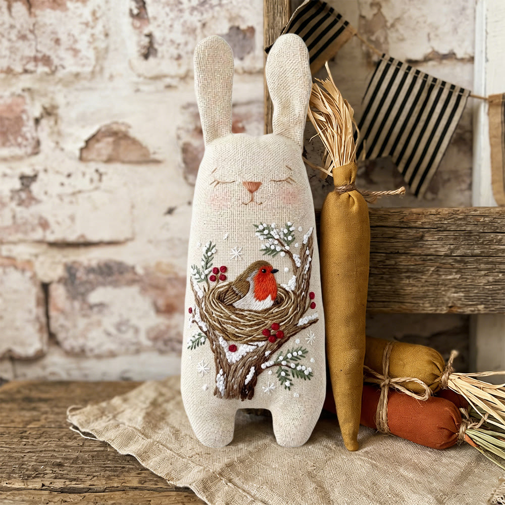 Rubbyoo Bunny Toy Embroidery Kit - Cute Little Bird | Diy Embroidery Kit |  Gifts For Children  - image 9