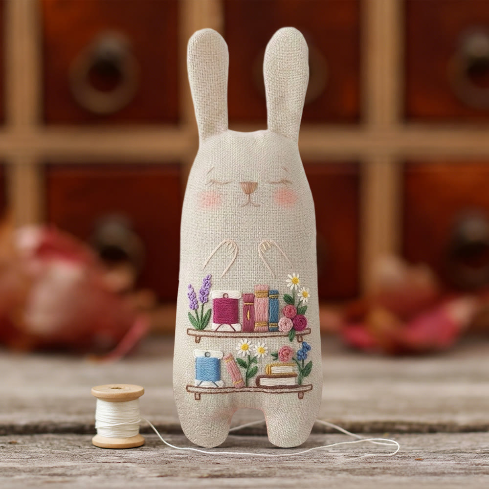 Rubbyoo Bunny Toy Embroidery Kit - Leisurely Life | Diy Embroidery Kit |  Gifts For Children  - image 7