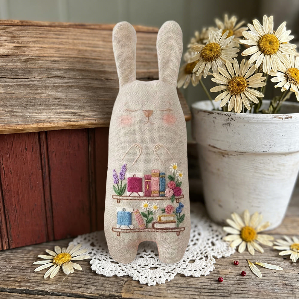 Rubbyoo Bunny Toy Embroidery Kit - Leisurely Life | Diy Embroidery Kit |  Gifts For Children  - image 4