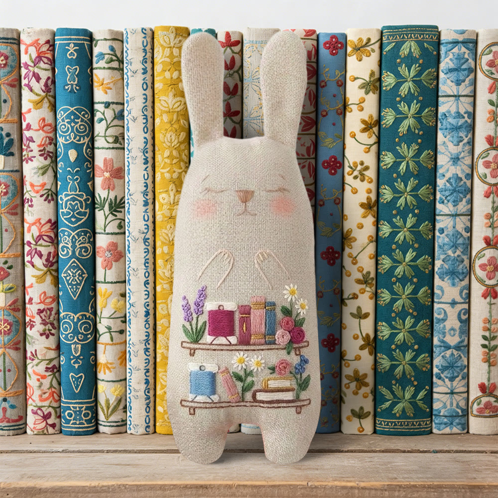 Rubbyoo Bunny Toy Embroidery Kit - Leisurely Life | Diy Embroidery Kit |  Gifts For Children  - image 5