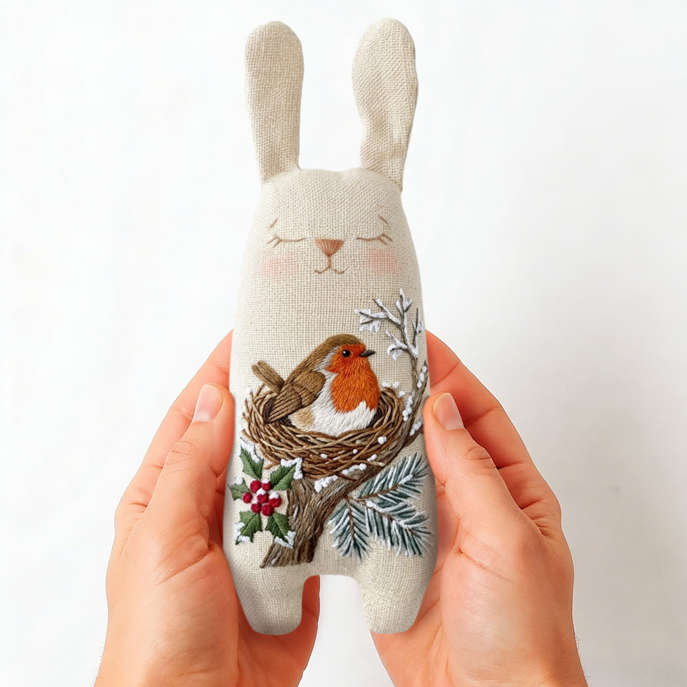 Rubbyoo Bunny Toy Embroidery Kit -  Whimsical Dolls | Beginner Embroidery |  Gifts For Children  - image 5