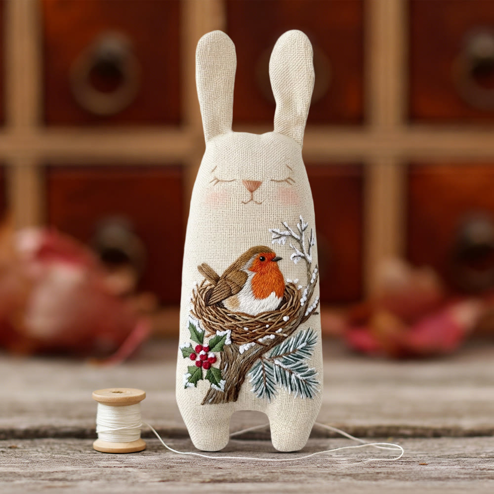 Rubbyoo Bunny Toy Embroidery Kit -  Whimsical Dolls | Beginner Embroidery |  Gifts For Children  - image 8