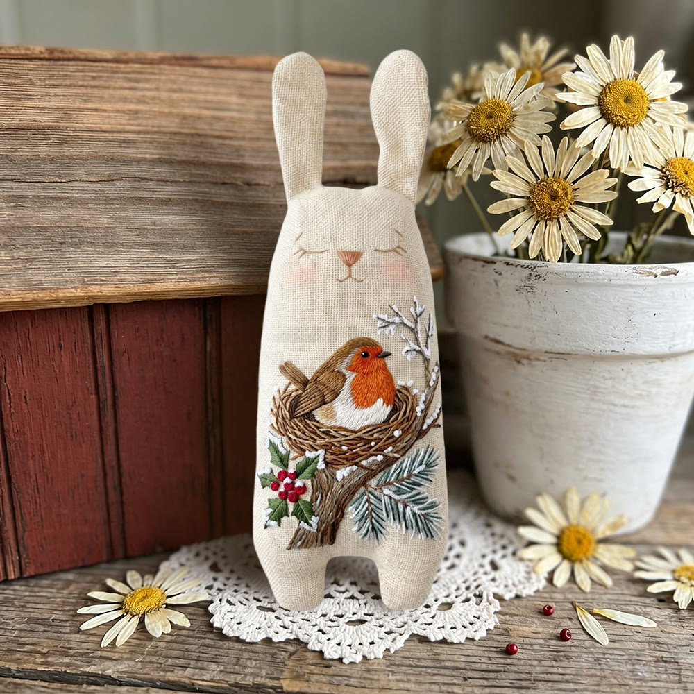 Rubbyoo Bunny Toy Embroidery Kit -  Whimsical Dolls | Beginner Embroidery |  Gifts For Children  - image 4