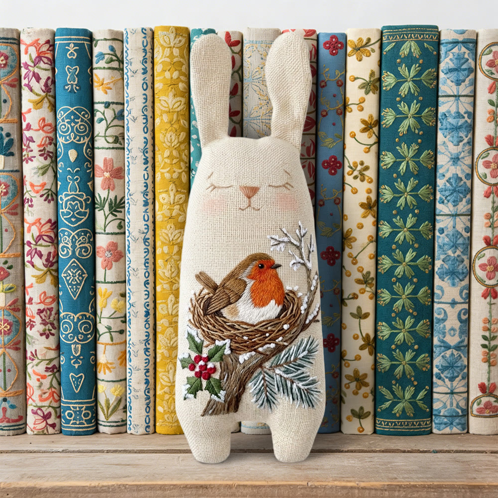 Rubbyoo Bunny Toy Embroidery Kit -  Whimsical Dolls | Beginner Embroidery |  Gifts For Children  - image 6