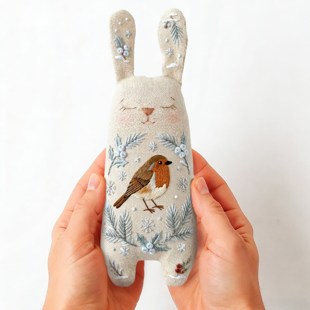 Rubbyoo Bunny Toy Embroidery Kit -  Playful Little Bird | Hand Embroidery Kit |  Gifts For Children  - image 5