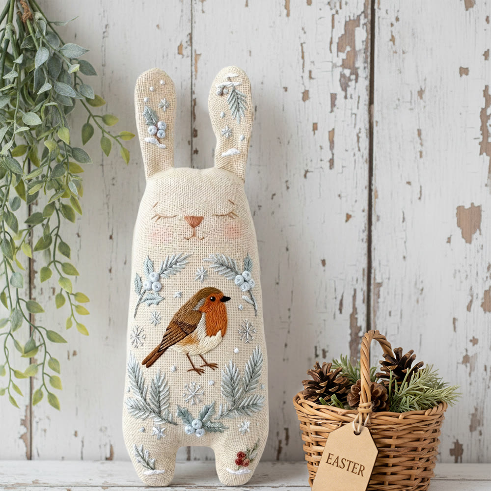 Rubbyoo Bunny Toy Embroidery Kit -  Playful Little Bird | Hand Embroidery Kit |  Gifts For Children  - image 2