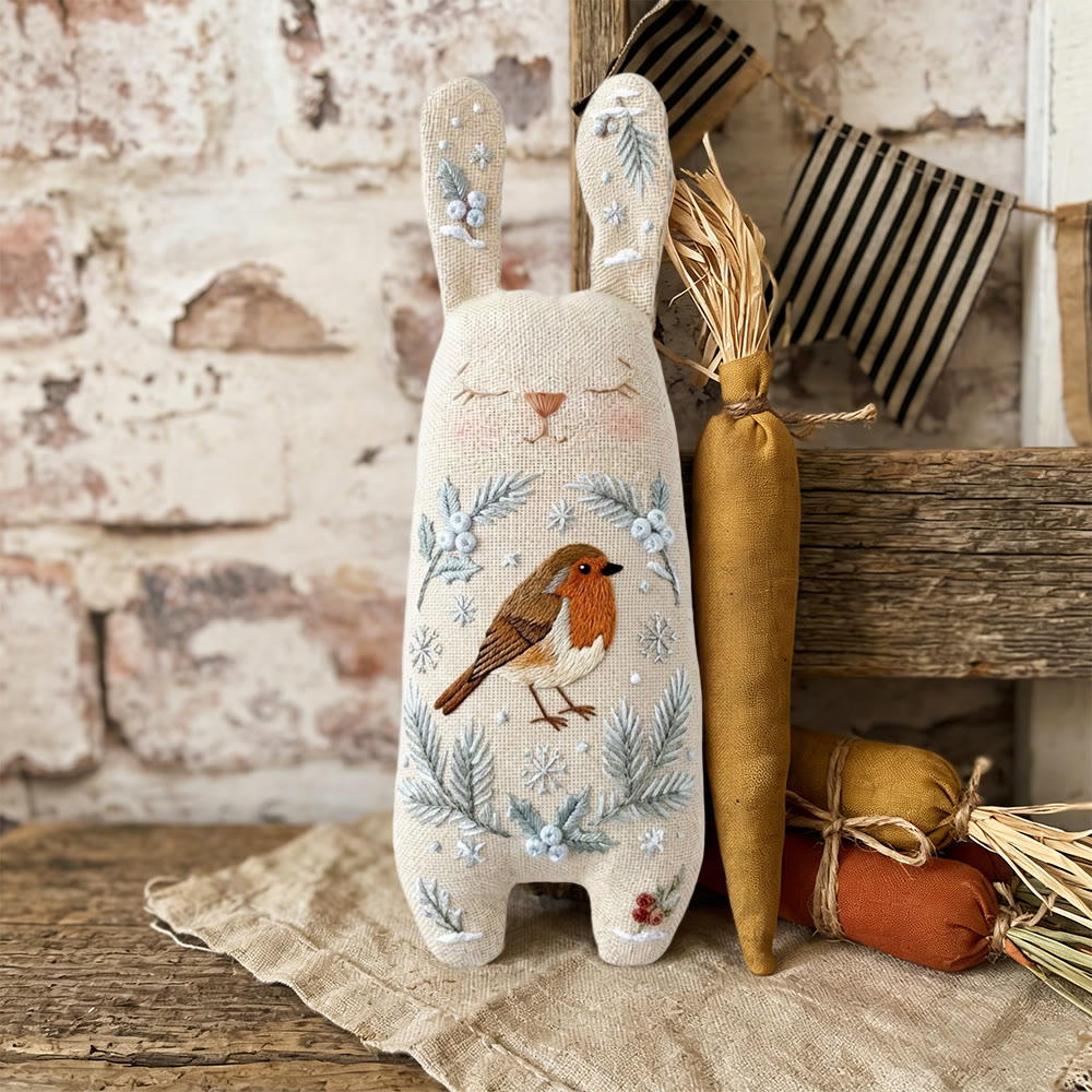 Rubbyoo Bunny Toy Embroidery Kit -  Playful Little Bird | Hand Embroidery Kit |  Gifts For Children  - image 9