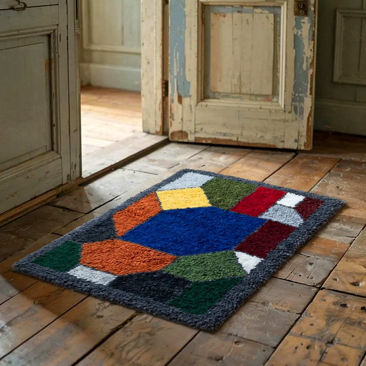 Rubbyoo Latch Hook Rug Kit - Abstract Patterns | Boho Living Room Decor | Personalized Handmade Gift - image 2
