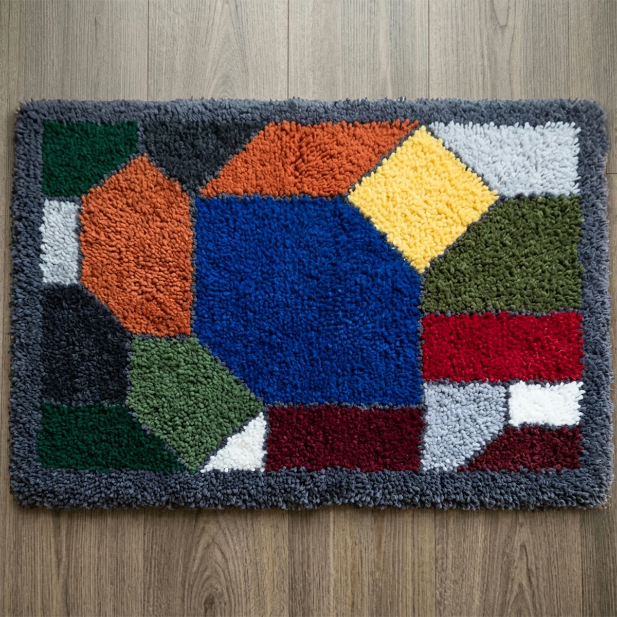 Rubbyoo Latch Hook Rug Kit - Abstract Patterns | Boho Living Room Decor | Personalized Handmade Gift - 75×50cm - image 1