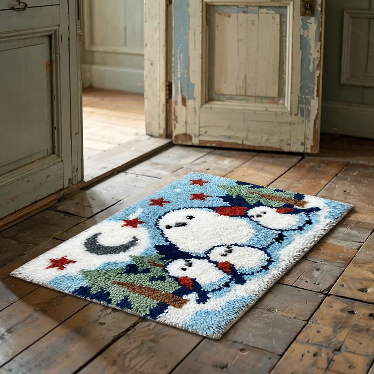 Rubbyoo Latch Hook Rug Kit - Birds Family | Animal Handmade Art | Nice Gift For Housewarming - image 2