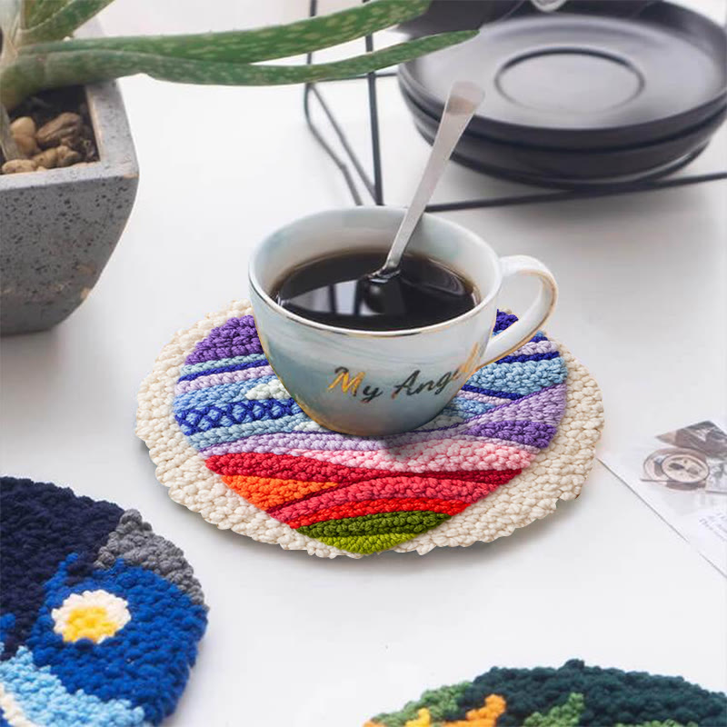 Vivid Heart Punch Needle Kit - Idea Handmade Craft | Perfect Gift For Mom - image 12