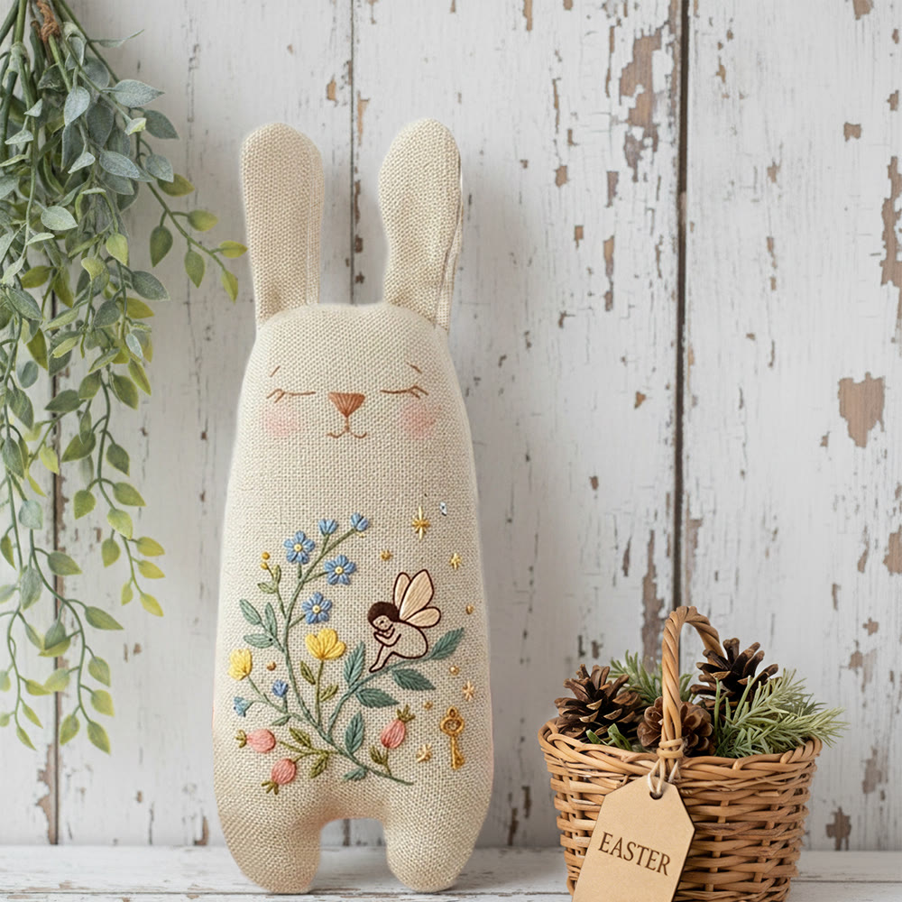 Rubbyoo Bunny Toy Embroidery Kit - The Flower Fairy | Diy Kit Kids | Diy Embroidery Kit - image 2