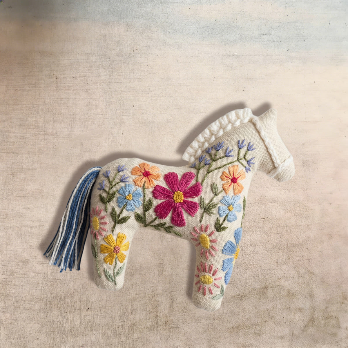 Rubbyoo Dala Horse Embroidery Kit - Spring Flower | Floral Handmade Art | Creative Animal Ornament - image 7