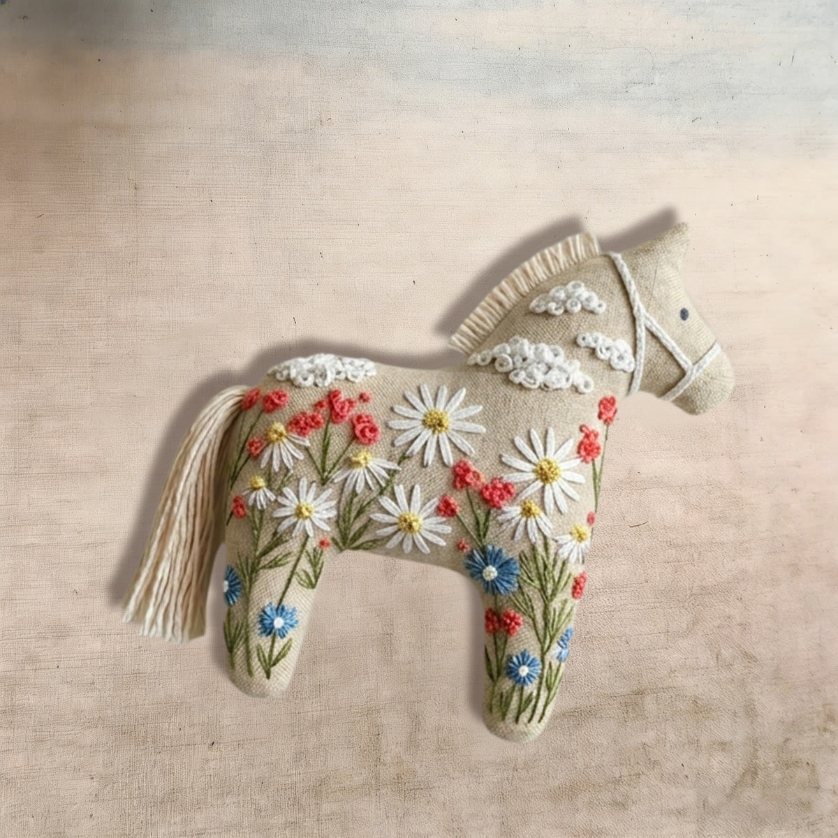 Rubbyoo Dala Horse Embroidery Kit - Daisy Flowers | Decorative Holiday Art | Perfect Handmade Gift - image 7