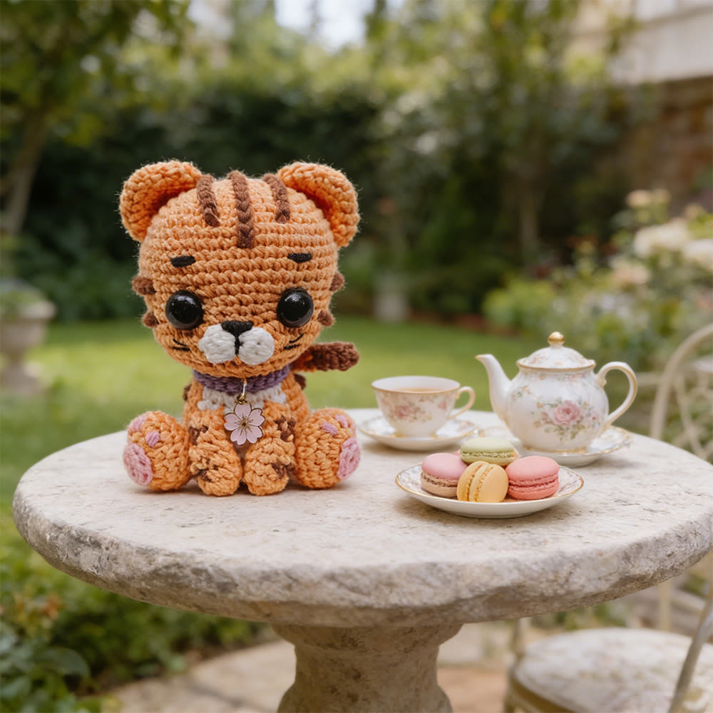 Diy Handmade Tiger Crochet Kit - Handmade Crocheted Animal | Nice Birthday Gift For Kid - image 2