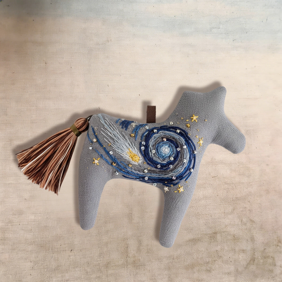 Rubbyoo Dala Horse Embroidery Kit - Cosmic Design | Small Meaningful Gift | Hanging Sewing Ornament - image 7