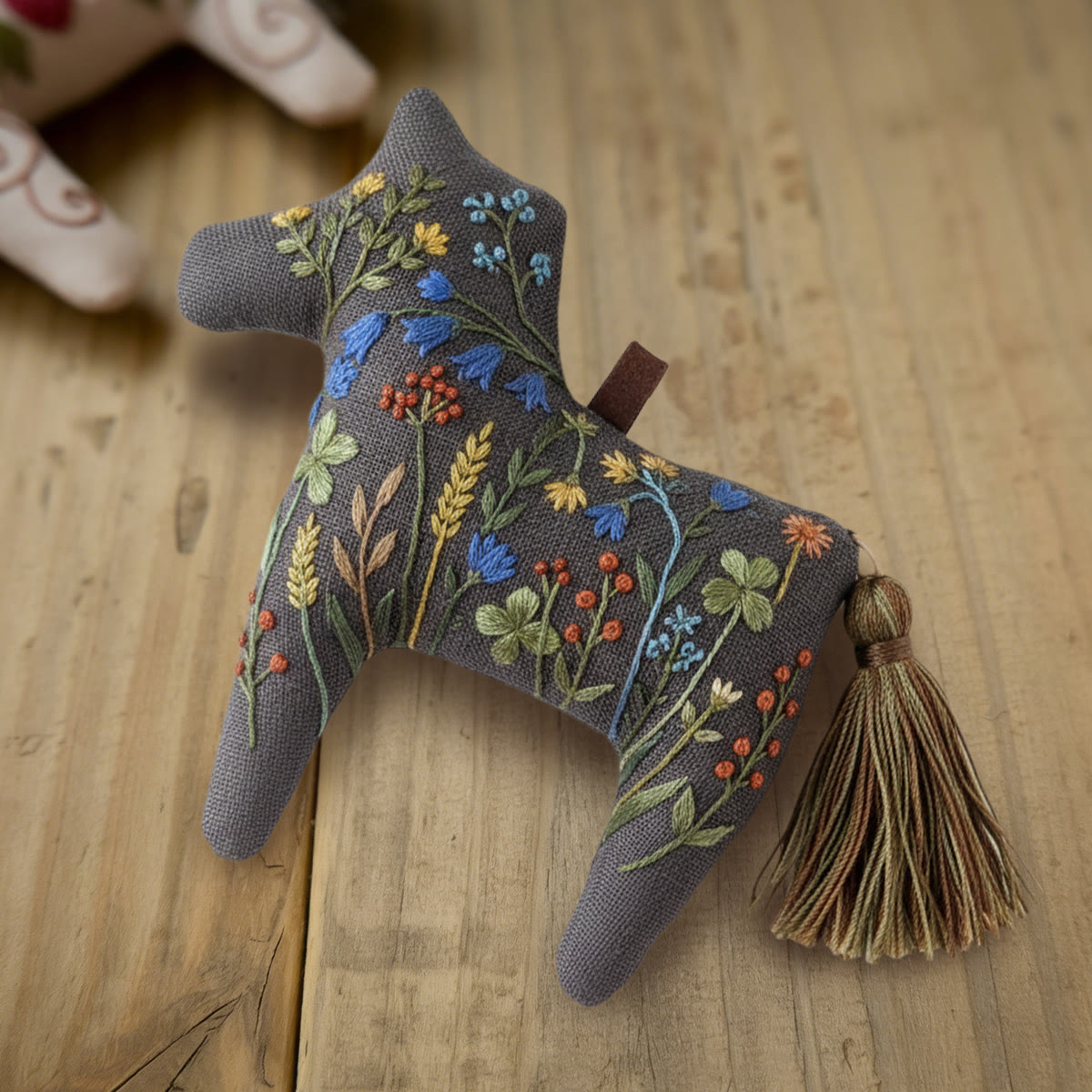 Rubbyoo Dala Horse Embroidery Kit - Meadow Flowers | Craft For Mothers Day | Relaxing Hanging Decor - image 9