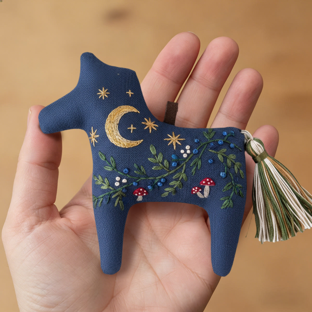 Rubbyoo Dala Horse Embroidery Kit - Whimsical Forest | Cute Gift | Keychain Accessory  - image 7