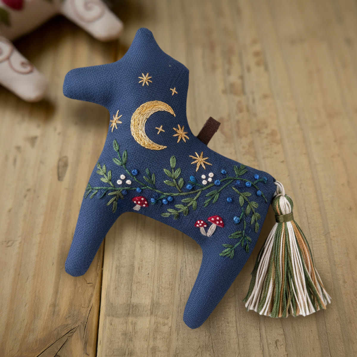 Rubbyoo Dala Horse Embroidery Kit - Whimsical Forest | Cute Gift | Keychain Accessory  - image 8