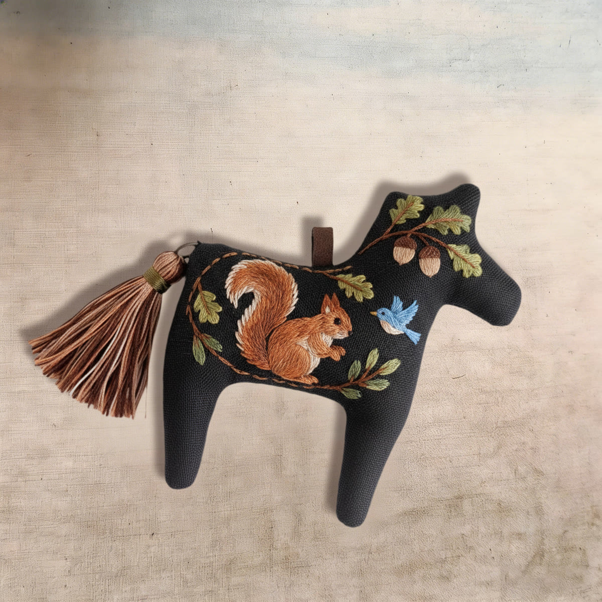 Rubbyoo Dala Horse Embroidery Kit - Squirrel Design | Cute Gift For Kids | Fairy-tale Home Ornament - image 9