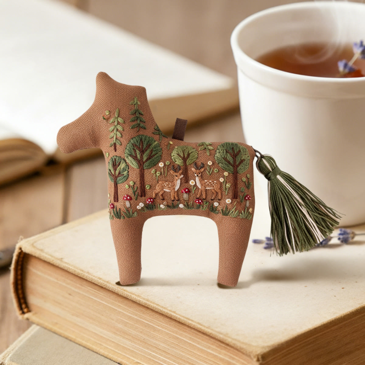 Rubbyoo Dala Horse Embroidery Kit - Baby Deer | Birthday Gift | Kids Room Decor - image 2