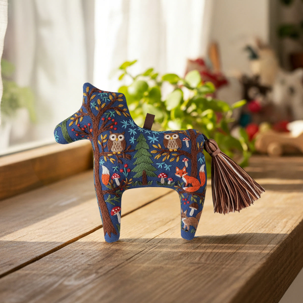 Rubbyoo Dala Horse Embroidery Kit - Forest Animals | Gift For Kids | Woodland Hanging Decor  - image 4