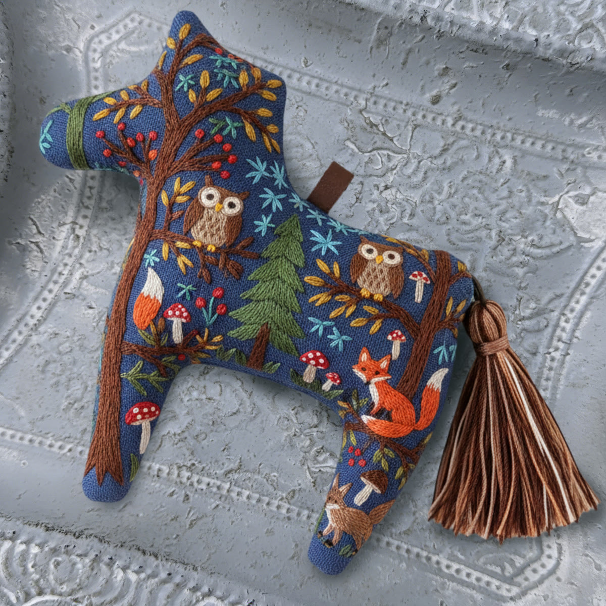 Rubbyoo Dala Horse Embroidery Kit - Forest Animals | Gift For Kids | Woodland Hanging Decor  - image 9