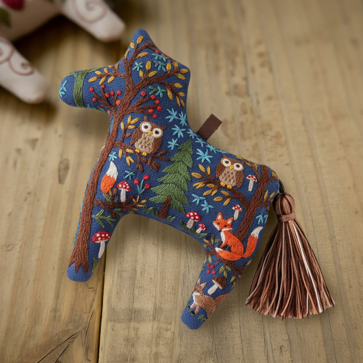 Rubbyoo Dala Horse Embroidery Kit - Forest Animals | Gift For Kids | Woodland Hanging Decor  - image 6