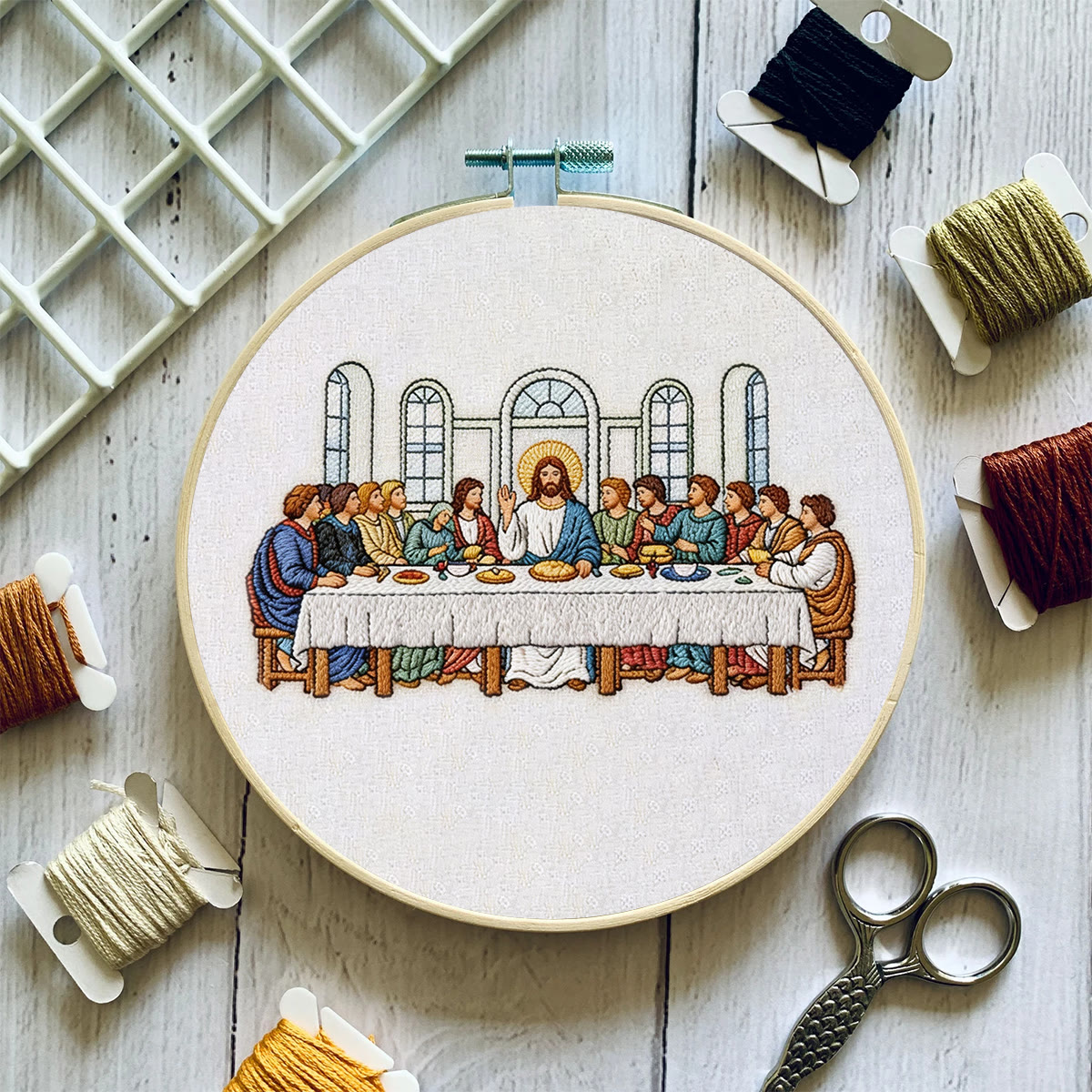 Rubbyoo Embroidery Kit - Sacred Nativity Art | Religious Wall Decor | Modern Diy Craft  - image 12