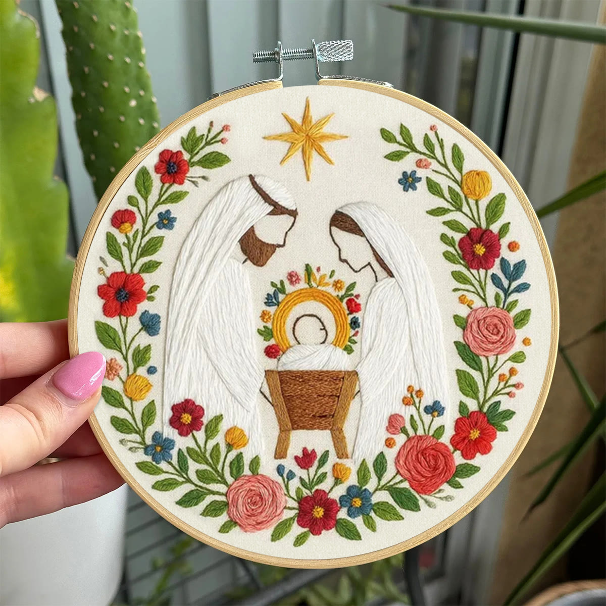 Rubbyoo Embroidery Kit - Sacred Nativity Art | Religious Wall Decor | Modern Diy Craft  - image 10