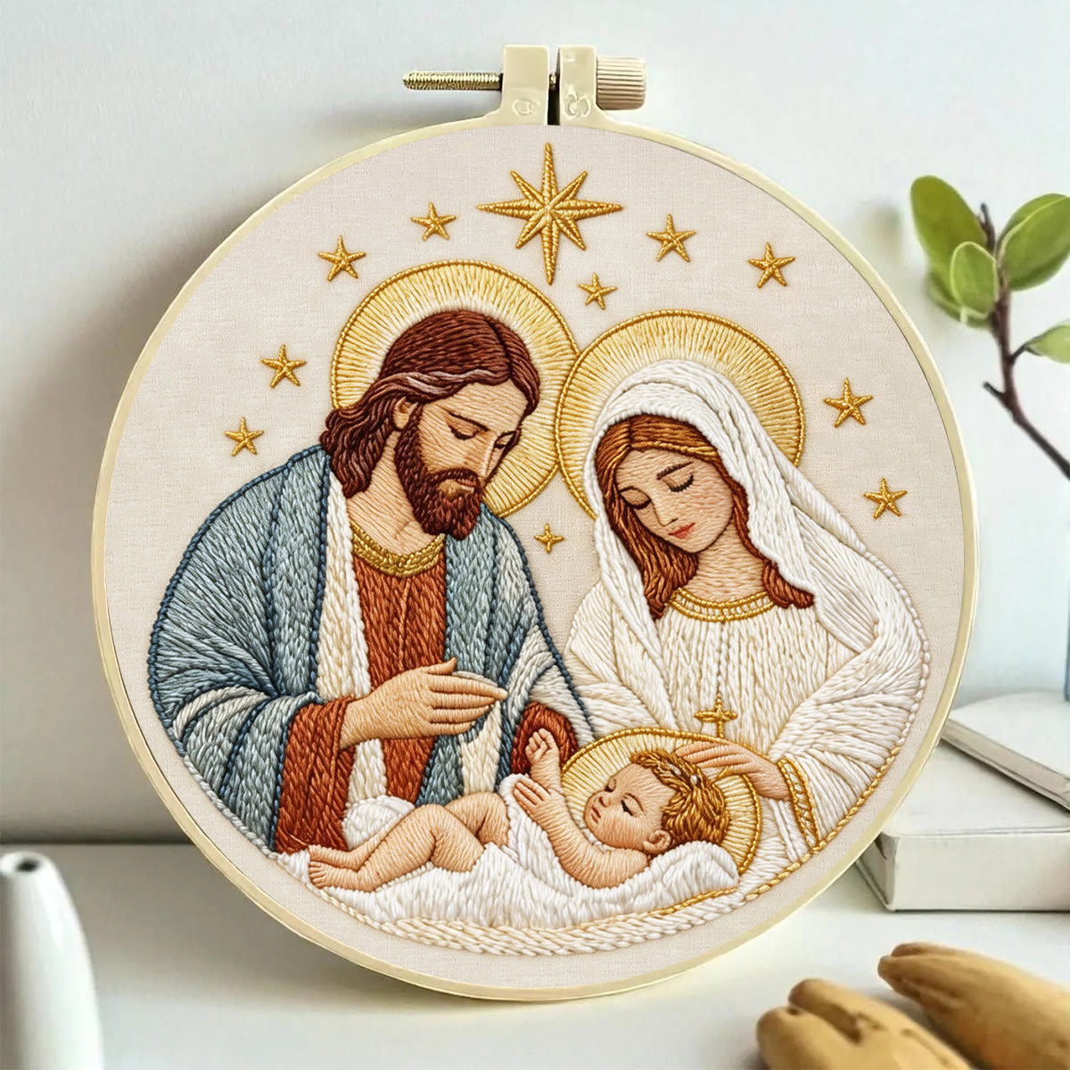 Rubbyoo Embroidery Kit - Sacred Nativity Art | Religious Wall Decor | Modern Diy Craft  - image 8