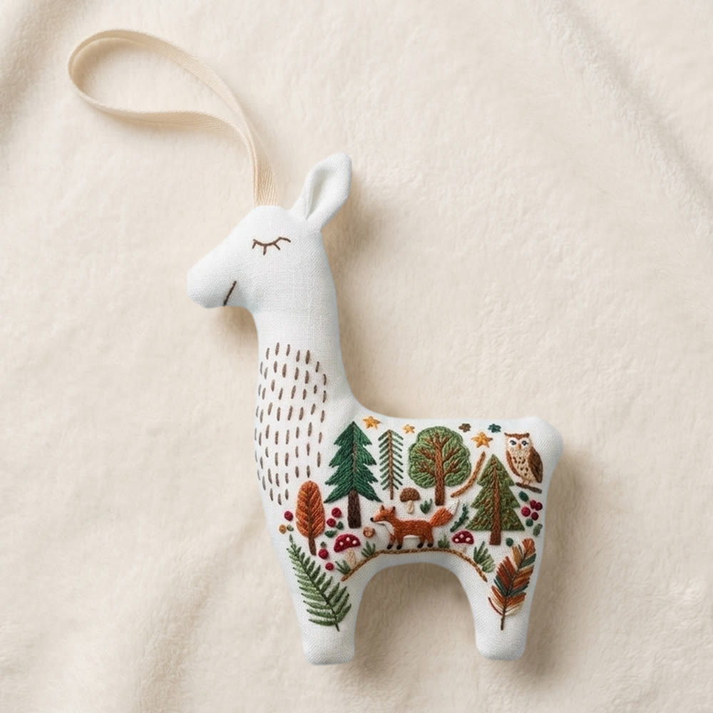 Rubbyoo Llama Embroidery Kit - Woodland Animal | Diy Sewing Project | Spring Room Decor - image 9