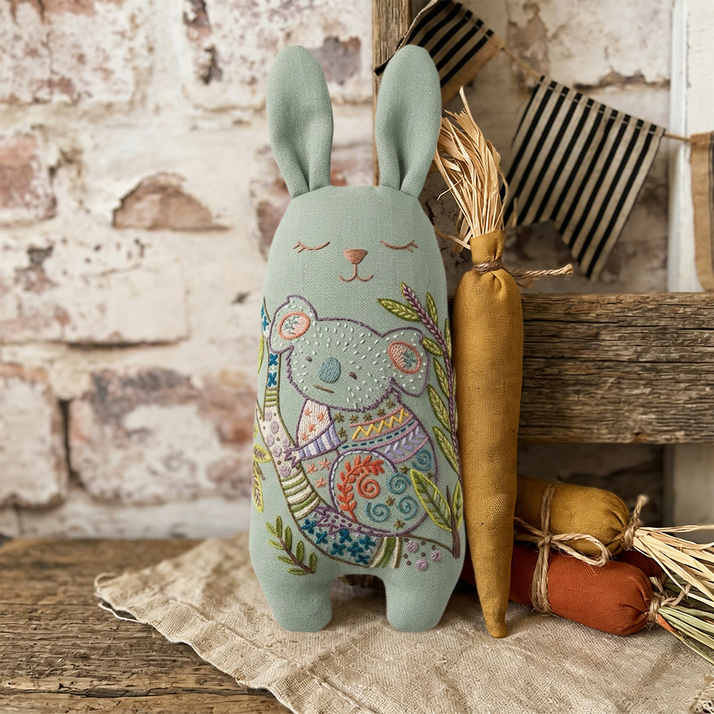 Rubbyoo Bunny Toy Embroidery Kit - Sleeping Koala | Calming Baby Gift | Hand-embroidered Doll - image 9
