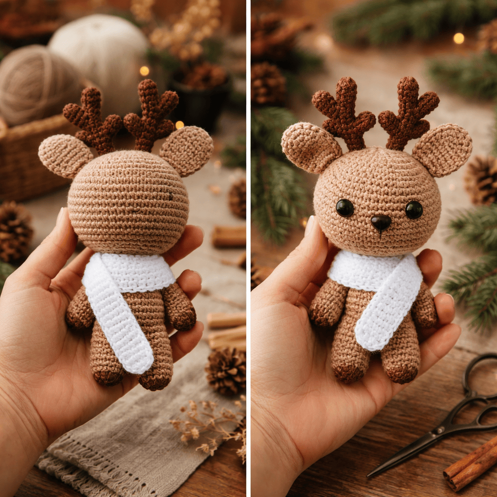 Diy Handmade Forest Deer Crochet Kit - Special Animal Toy | Plush Yarn Craft - image 4