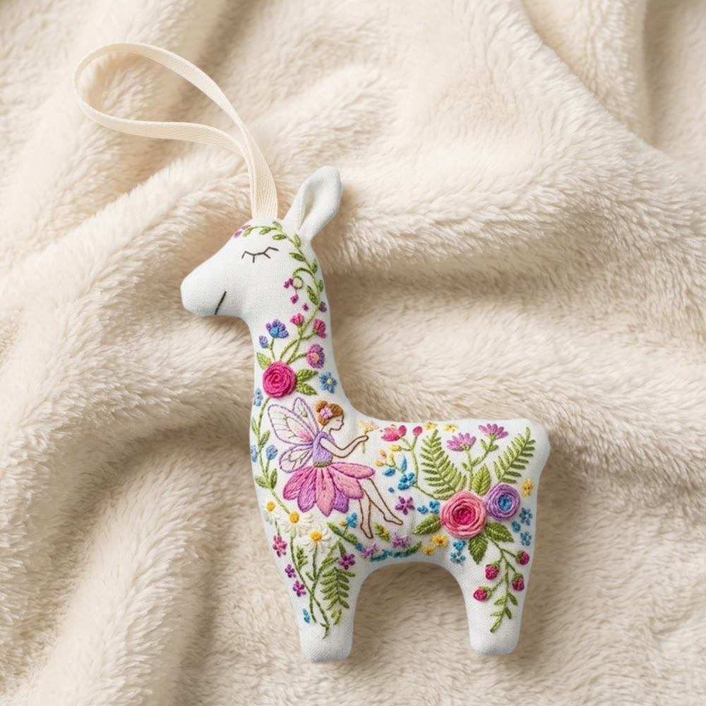 Rubbyoo Llama Embroidery Kit - Magical Forest Fairy | Handcrafted Lover Gift | Enchanted Garden Decor - image 6